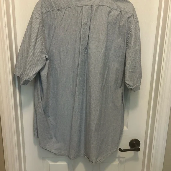 Ralph Lauren Blue Seersucker Casual Button Down Shirt - Picture 4 of 4
